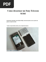 Desarmar Sony Ericsson W595x