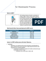 Use of ORP Process Water Control