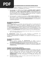 Proyecto de Contrato Arrendamiento Zara