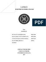 Laporan Praktikum Mekanika Fluida Dan Hidrolika TEKNIK SIPIL UDAYANA