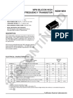 Discontinued: NE661M04 NPN Silicon High Frequency Transistor