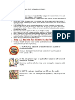 Electrical Safety Data