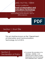 Republic Act No. 10844: Department of Information and Communications Technology