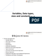 L6-L9-Variables, Data Types, Sizes and Constants