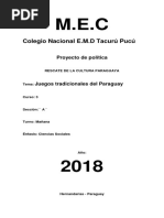 Proyecto de Politica