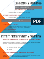 Interes Simple Exacto y Comercial