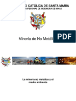 Clase - Minería No Metálica y El Medio Ambiente