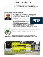 Curriculum Vitae Santiago Yansen 2019