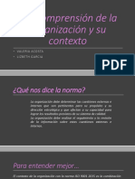 4.1 Comprension de La Organizacion y Su Contexto