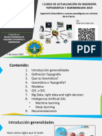 Ingeniería Geomatica y Nuevos Paradigmas en Ciencias de La Tierra Curso de Actualizacion Epita