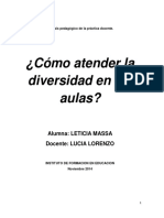 ¿Como Atender La Diversidad en Las Aulas