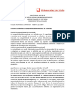 Factores Que Limitan La Competitividad Internacional de Colombia