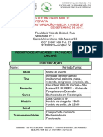 Modelo de Relatorio Fisioterapia 2019