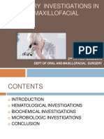 Laboratory Investigations in Oral and Maxillofacial Surgery