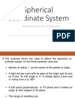 Spherical Coordinate System