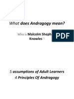 What Does Andragogy Mean?: Malcolm Shepherd Knowles