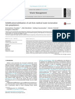 Solidi Cation/stabilization of Ash From Medical Waste Incineration Into Geopolymers