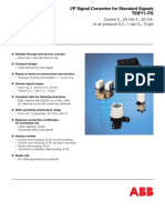 I/P Signal Converter For Standard Signals TEIP11-PS: Data Sheet