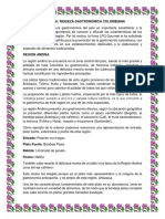 Evidencia Riqueza Gastronómica Colombiana