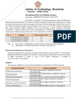 National Institute of Technology, Rourkela: Rourkela - 769008, Odisha Special Recruitment Drive For Backlog Vacancy