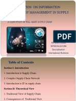 Presentation On Information Technology Management in Supply Chain