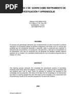 El Diagrama V de Gowin Como Instrumento de Investigación y Aprendizaje. Noa W. P PDF