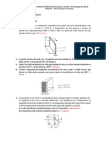 Exercícios Op. Unitárias II - Tec Química - IFSC