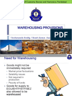 Warehousing Provisions: Vivekananda Reddy, Vikash Kumar, Susanta Mishra