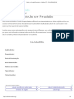 Cálculo de Rescisão Contrato de Trabalho CLT - ATUALIZADA (2018) PDF