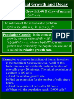 Exponential Decay and Growth