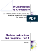 Computer Organization and Architecture (18EC35) - Machine Instructions and Programs - Part 1 (Module 1)