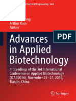 (Lecture Notes in Electrical Engineering 444) Hao Liu, Cunjiang Song, Arthur Ram (Eds.) - Advances in Applied Biotechnology_ Proceedings of the 3rd International Conference on Applied Biotechnology (I