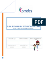 Plan Integral de Seguridad Escolar (PISE) - 2019