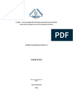 Teoria Eletromagnética 1 - Exercícios PDF