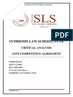 Critical Analysis of Anti-Competitive Agreement