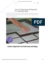 Cómo Imprimir Los Patrones de Ropa de Archivos PDF