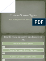 Custom Source Types in The Master Genealogist