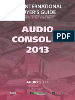 Audio Consoles: The International Buyer'S Guide