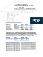 Ejercicios de Presupuestos Operacion Clase Ago 2019