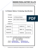 Li-Polymer Battery Technology Specification