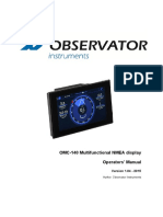 OMC-140 Multifunctional NMEA Display Operators' Manual: Version 1.04 - 2015