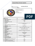 Manufacturing Data Sheet: Low Voltage XLPE Cable Design Code: LVIS09AXSWY2004C006SA002S Date: Rev No.