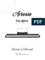 Artesia Keyboard Manual