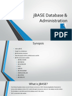 Jbase Database - Administration