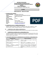 Silabo de Dibujo de Planos III Semestre PDF