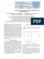 Modelling of A Photovoltaic Panel Based On Their Actual Measurements