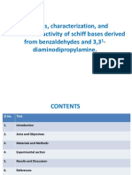 Synthesis, Characterization, and Antimicrobial Activity of Schiff Bases Derived From Benzaldehydes and 3,3 - Diaminodipropylamine