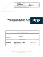 Eca7-I56-11 Instructivo de Dotacion de Epp y Uniformes