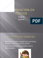 Información Explícita e Implícita