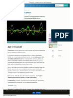 Frecuencia - Concepto, Cómo Se Mide y Acepciones